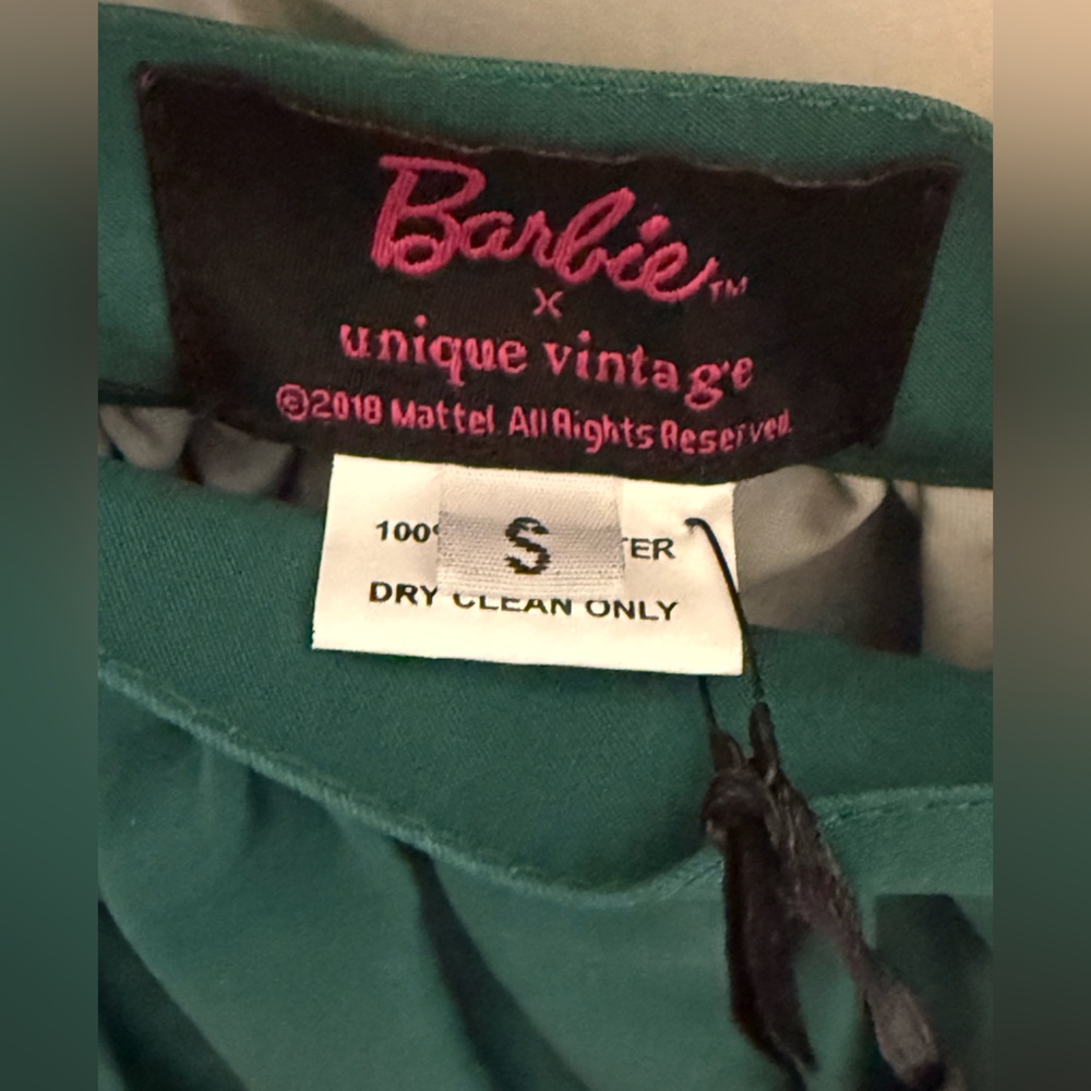 Barbie Unique Vintage X Green A-Line Skirt - Picture 6 of 7
